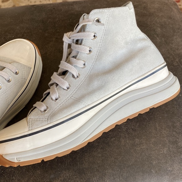 All Saints Suede Platform High Tops - Picture 2 of 7